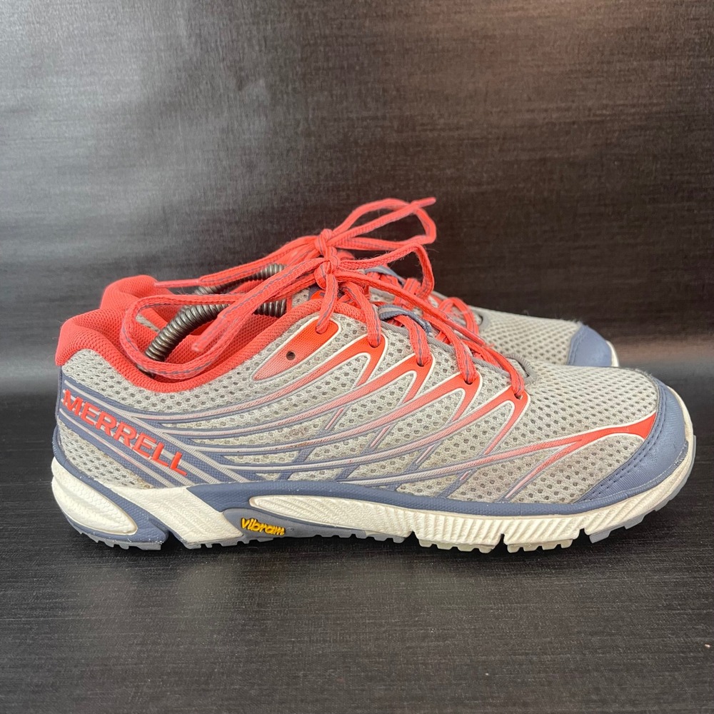 Merrell Bare Access Arc 4 Women 6.5 Grey Coral Trail Vibram Running Hiking Shoes